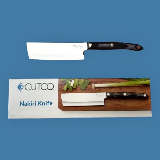 Cutco Nakiri knife sleek design elevates kitchen aesthetics.