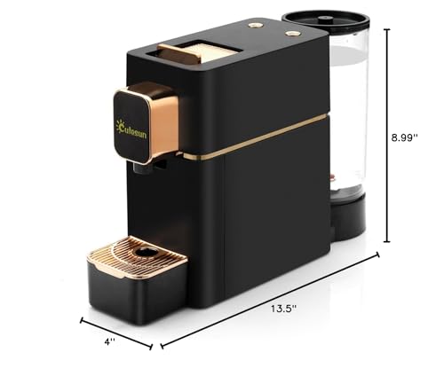 Cutesun Mini Espresso Machine auto-off saves energy after inactivity.