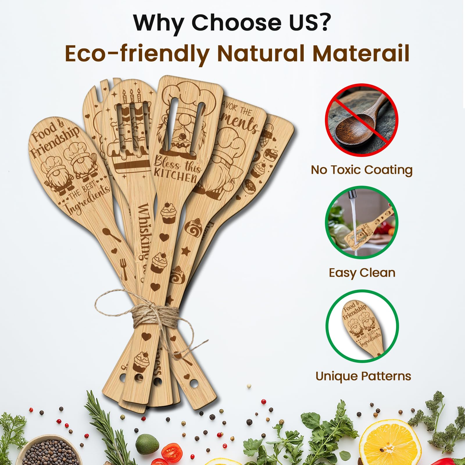 CUTHOLLOW six-piece-utensil-set shown for versatile kitchen tasks.
