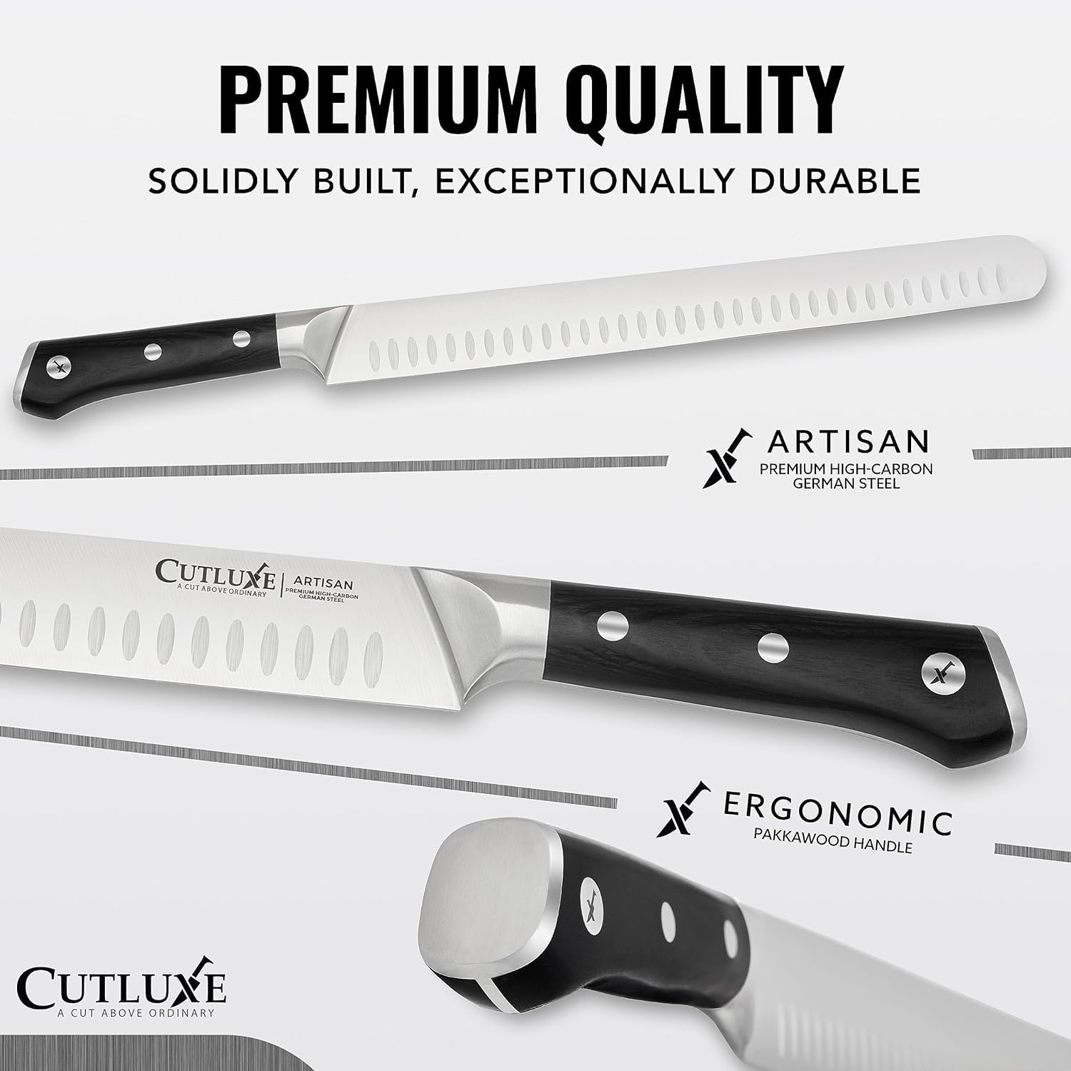 Cutluxe 6-inch boning knife for clean trimming and deboning