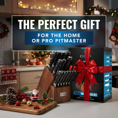 Cutluxe 8 inch chef knife for versatile slicing and chopping