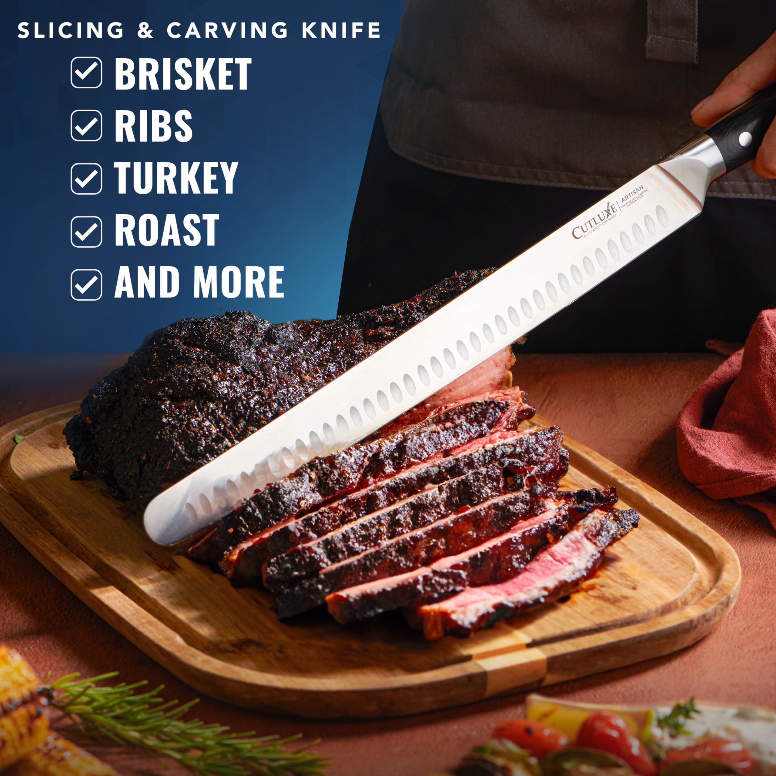 Cutluxe brisket knife lifetime warranty for lasting peace of mind.