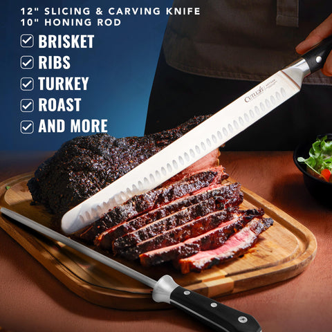 Cutluxe honing rod highlights German steel durability and reliability