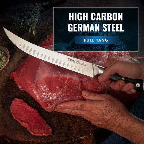 Cutluxe German steel construction for durable, long-lasting performance