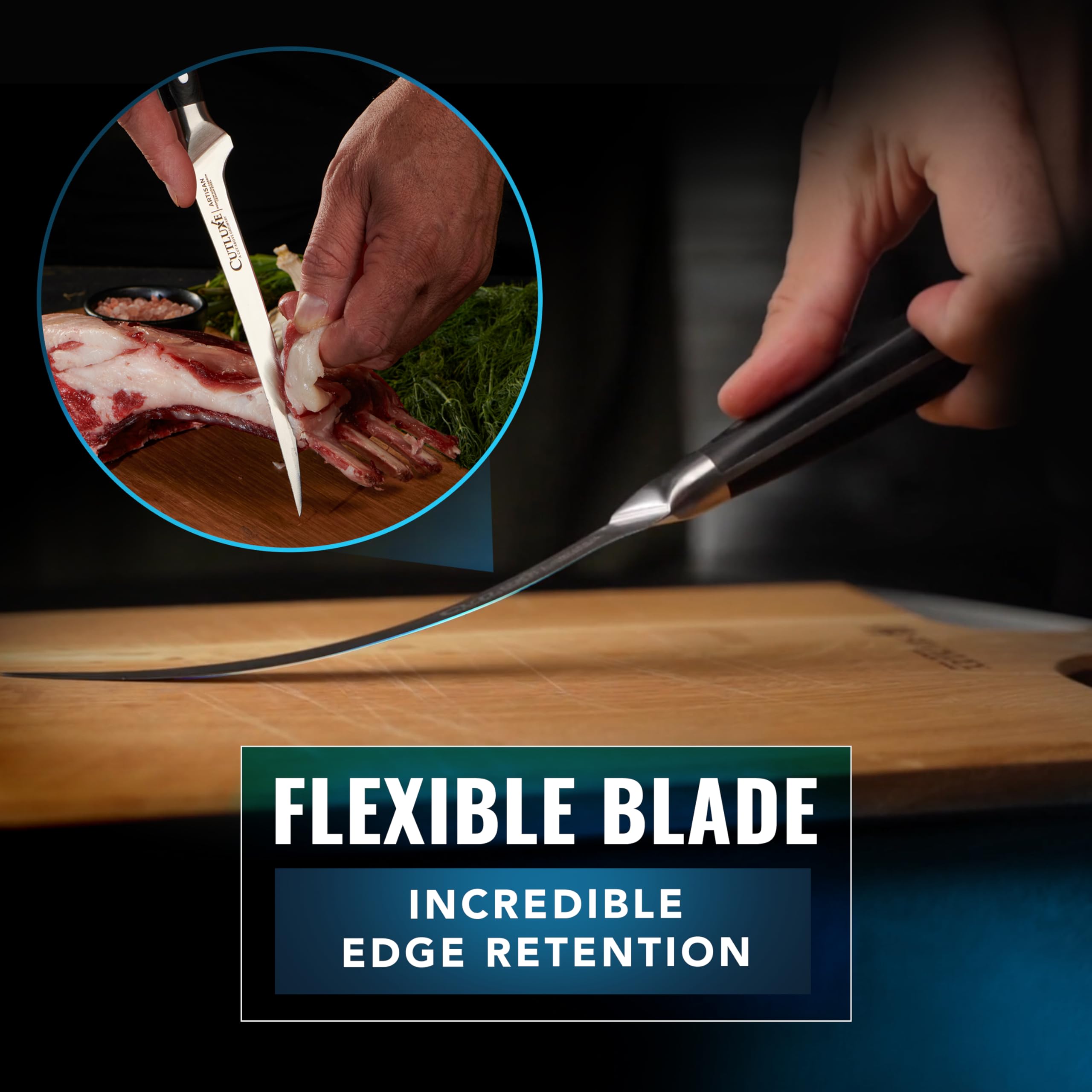 Cutluxe grilling-ready setup for kitchen and outdoor prep
