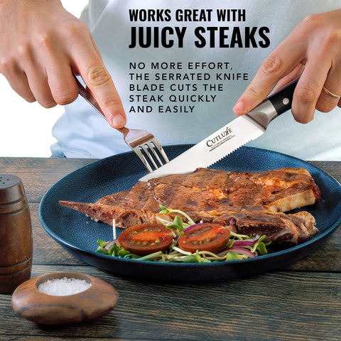 Cutluxe lifetime warranty promises confidence in your investment.