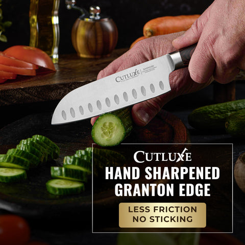 Cutluxe Shinobi 5-Inch knife ideal for vegetables and herbs