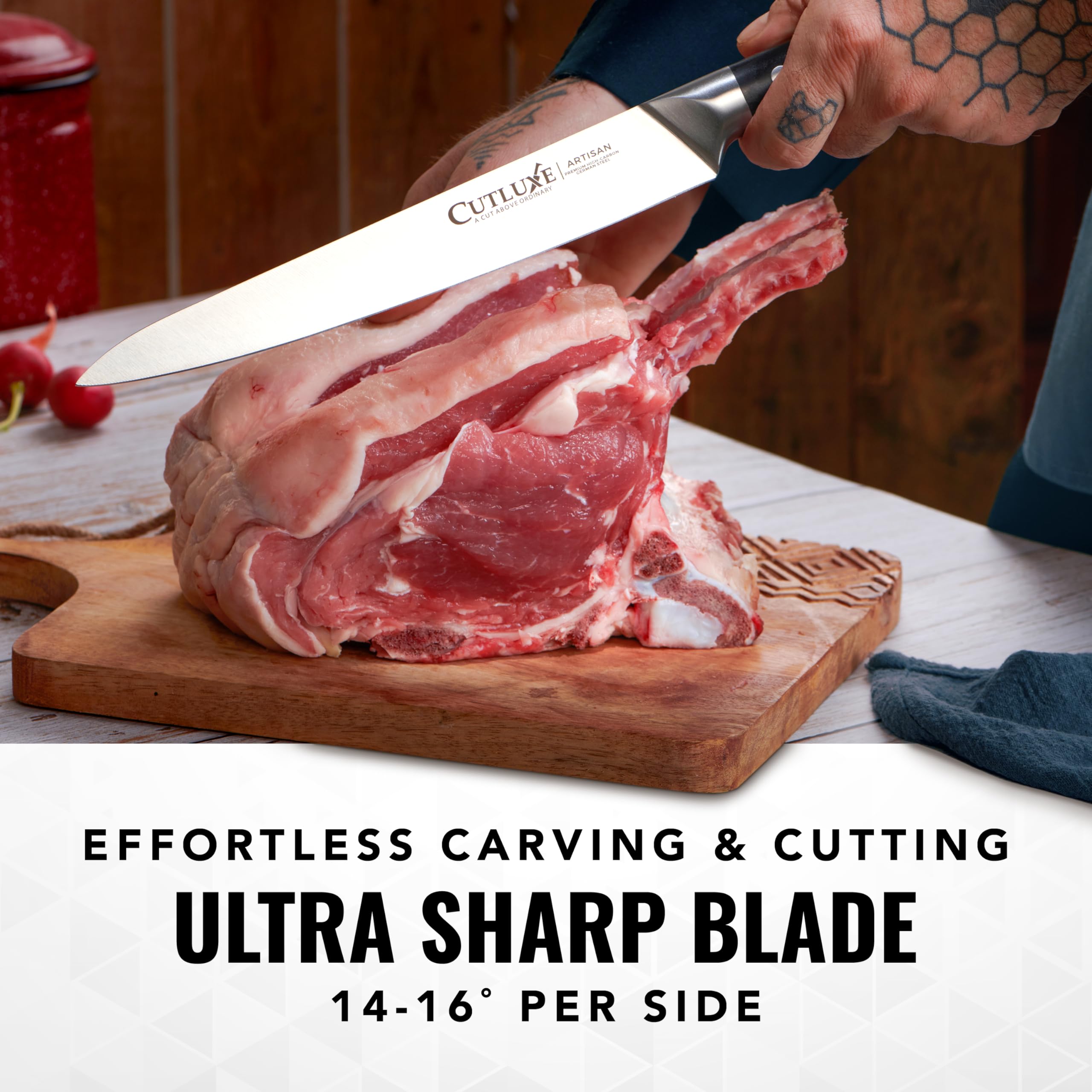 Cutluxe 5.5-inch utility knife for everyday slicing tasks