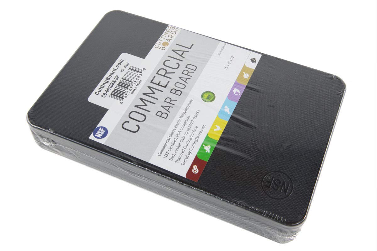 CuttingBoard compact three-pack fits small bar setups for efficient storage.