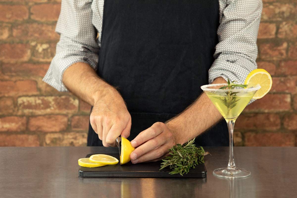 CuttingBoard textured surface provides grip to prevent slips during bartending tasks.