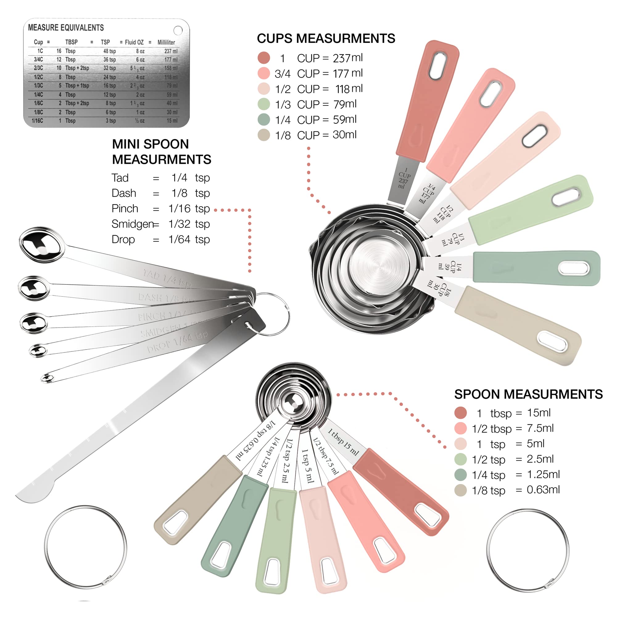 CuttleLab measuring spoons for quick, precise ingredient measurements while cooking.