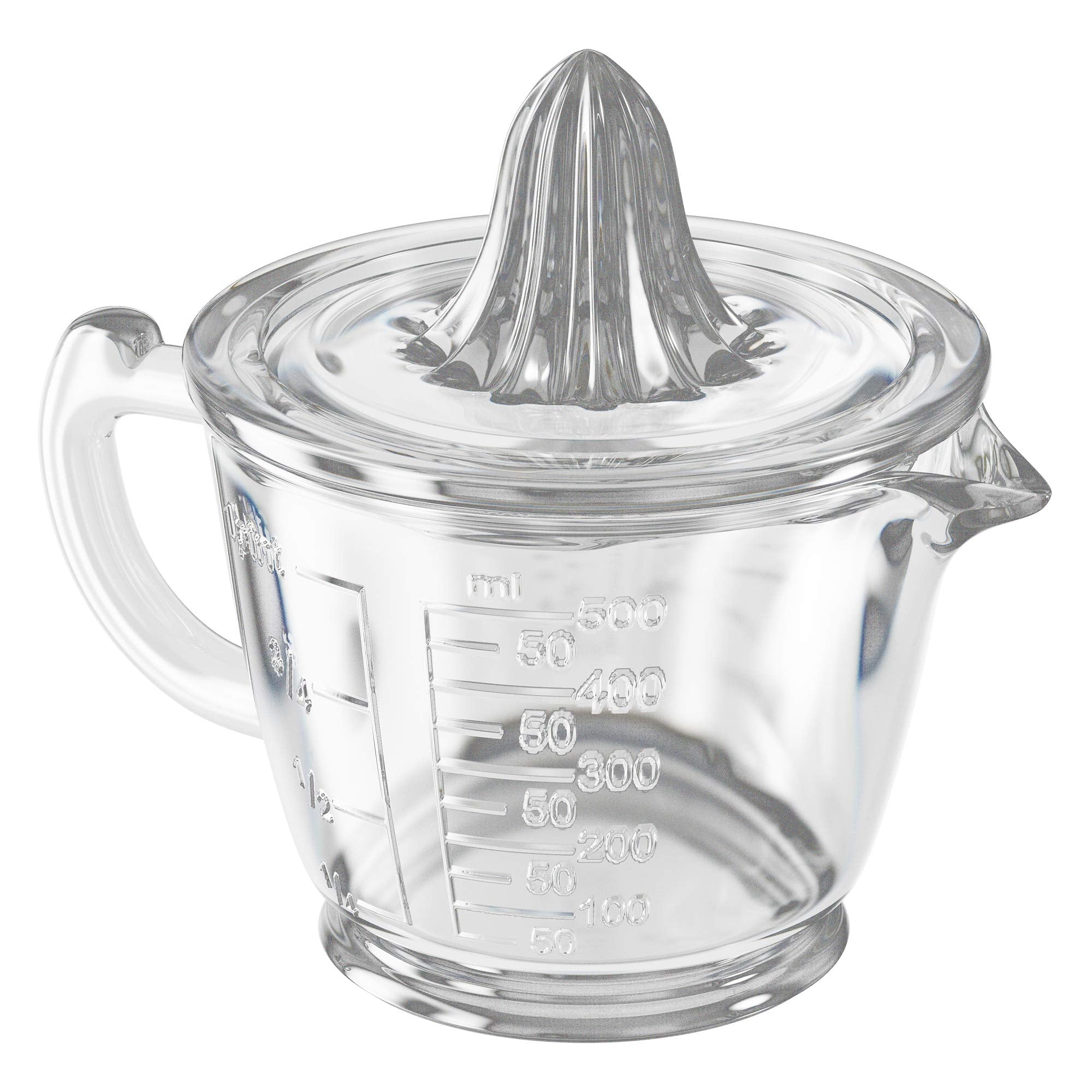 CuttleLab ergonomic handle makes pouring comfortable for any hand.