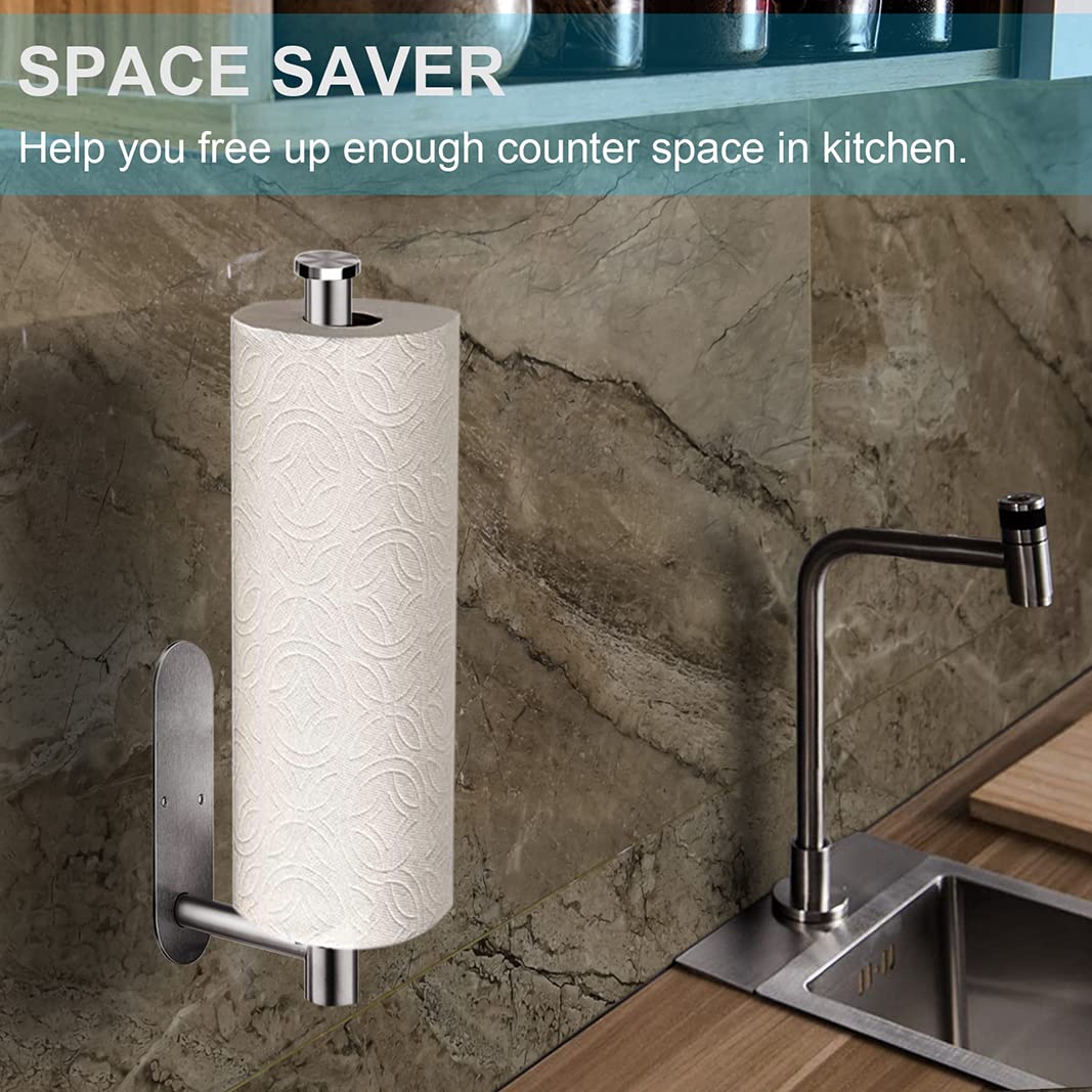 CUXIXA stainless steel towel holder with rounded end to prevent slipping.
