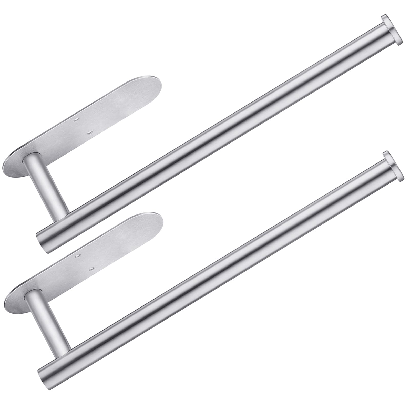 CUXIXA under-cabinet paper towel holder with adhesive for sturdy kitchen organization.