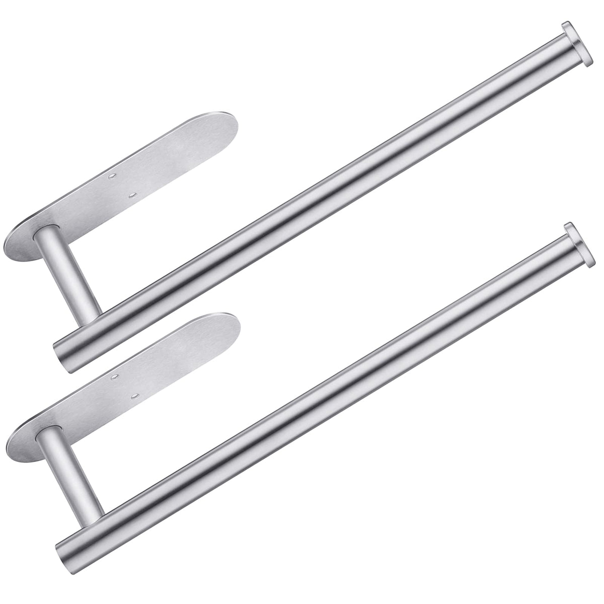 CUXIXA under-cabinet paper towel holder with adhesive for sturdy kitchen organization.