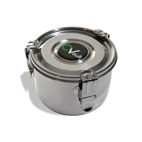 CVAULT large 2 oz storage container front view for compact freshness on the go