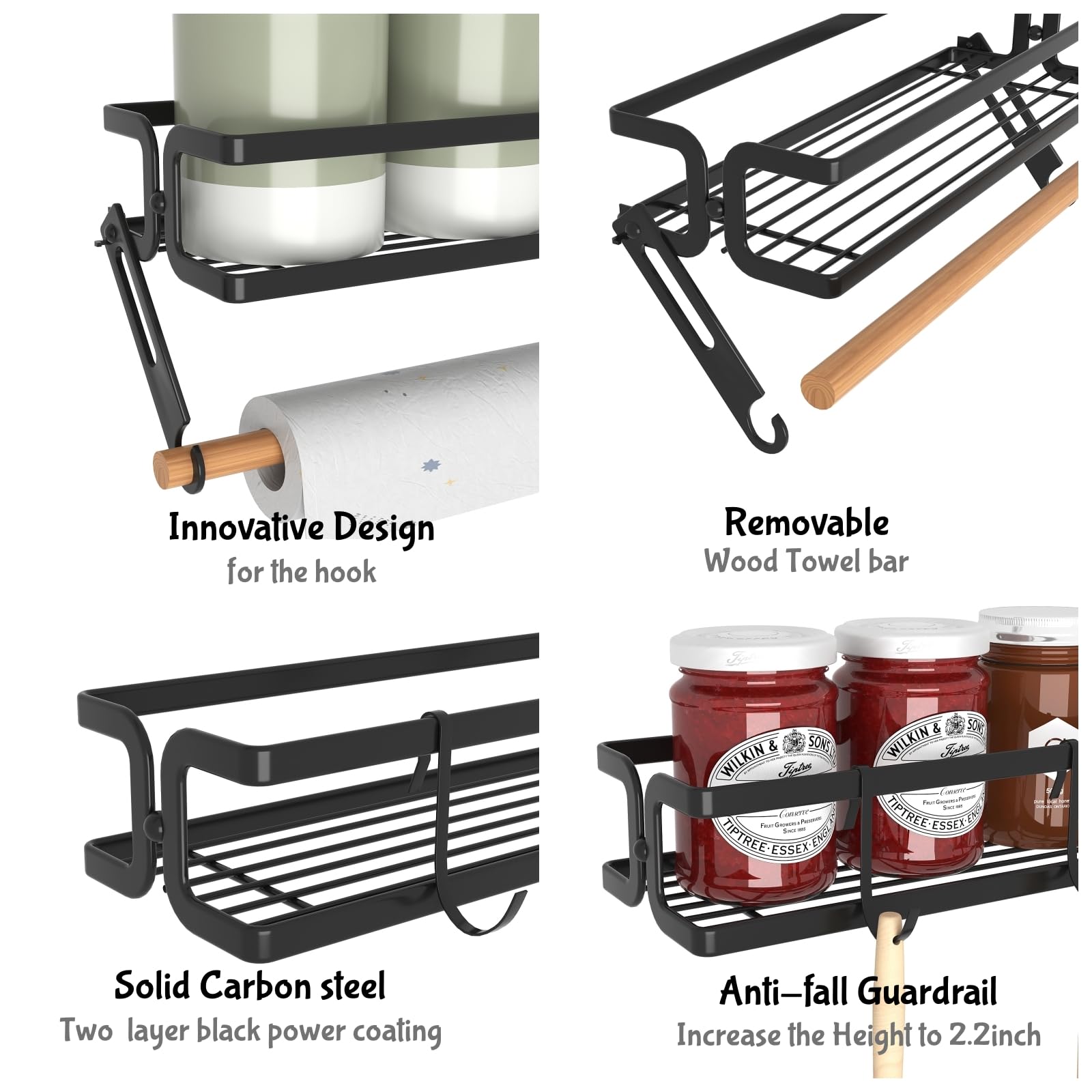 Cvesqkxr kitchen organization solution for cabinet doors and pantry doors.