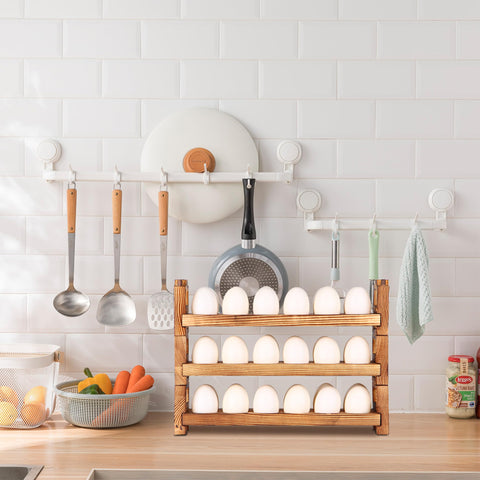 CVHOMEDECO deviled egg display or candy friendly rack for festive settings.