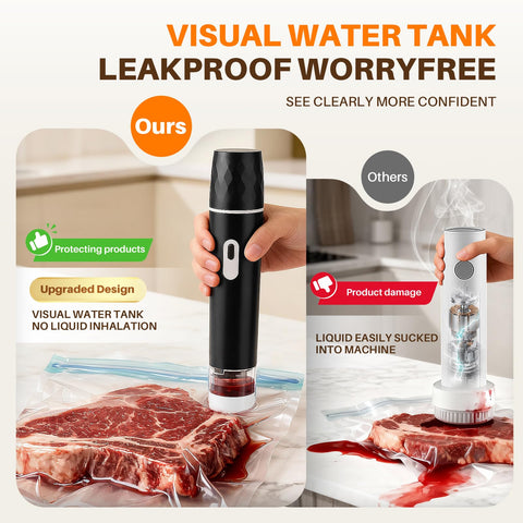 Cvqza sous vide compatible sealing enables precise culinary prep.