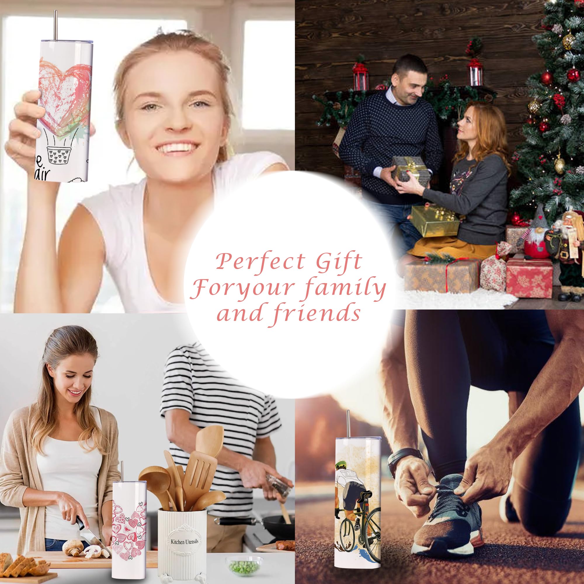 CWRIEB 8-pack sublimation tumblers with gift-ready packaging