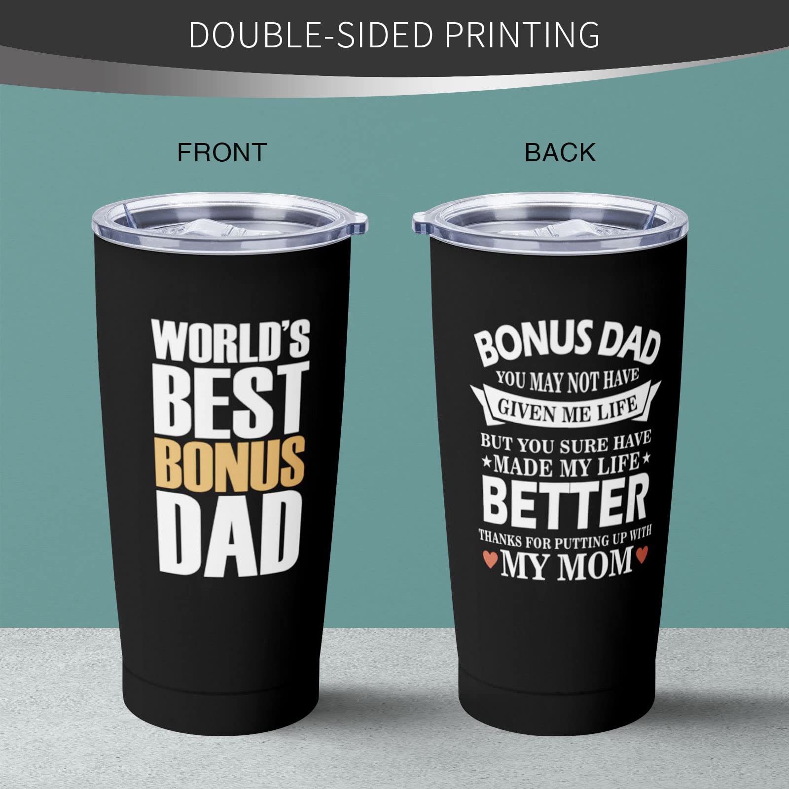 Cwutoba sweatproof double-wall insulation keeps drinks at ideal temp