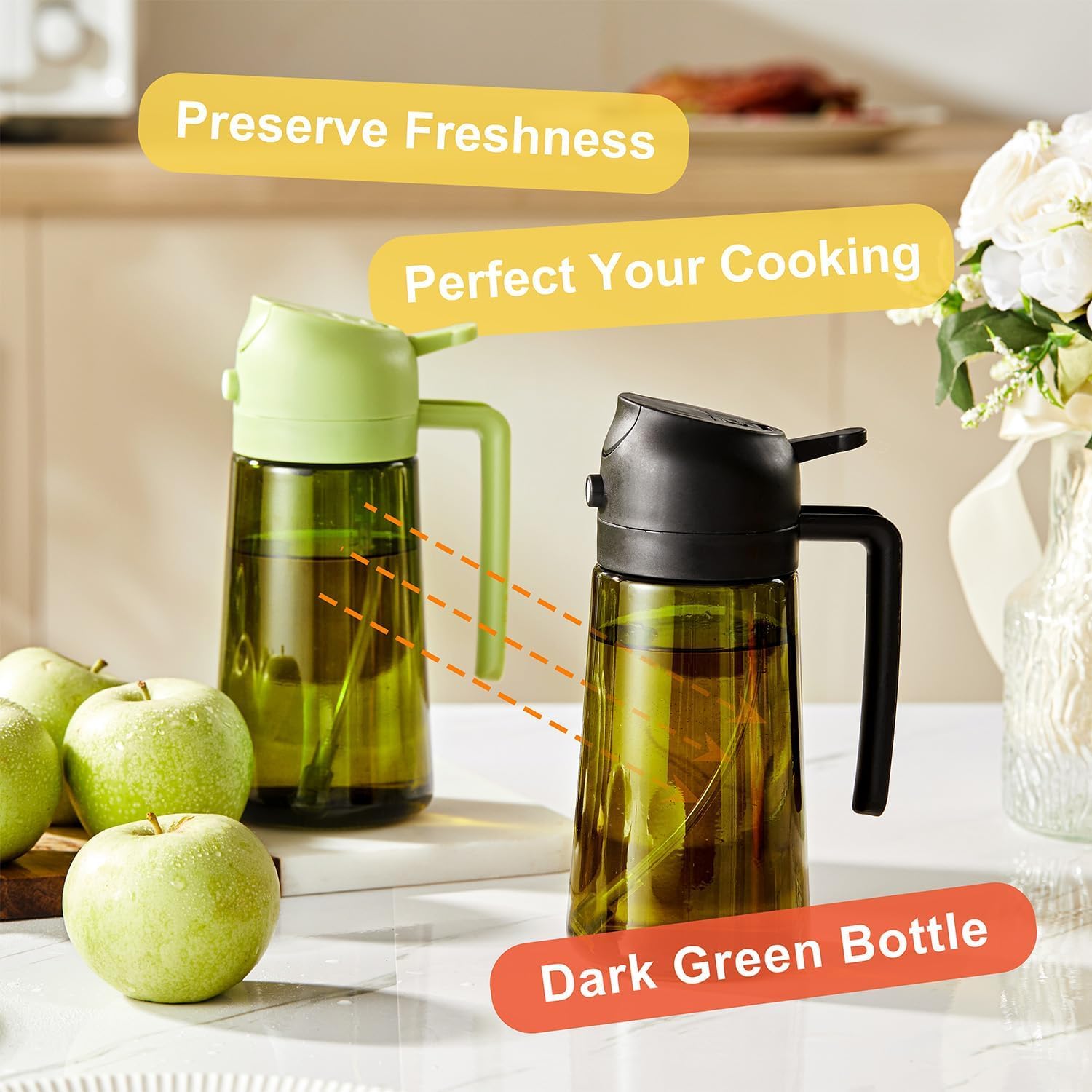 CXINYI 2‑in‑1 kitchen dispenser for streamlined oil handling