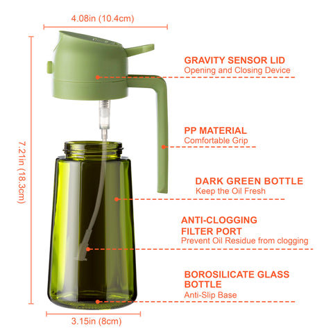 CXINYI oil sprayer mist and pour in one convenient nozzle for cooking.