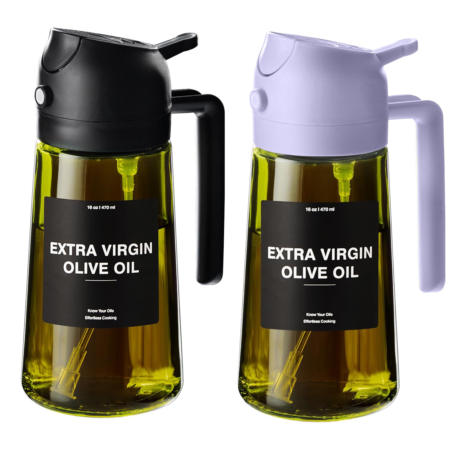 CXINYI olive oil dispenser bottle in pour mode for precise, mess-free cooking