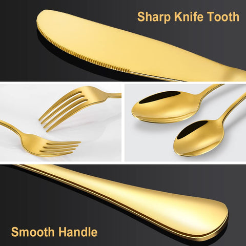 CXJY gold dinner fork—ergonomically balanced for comfortable use.