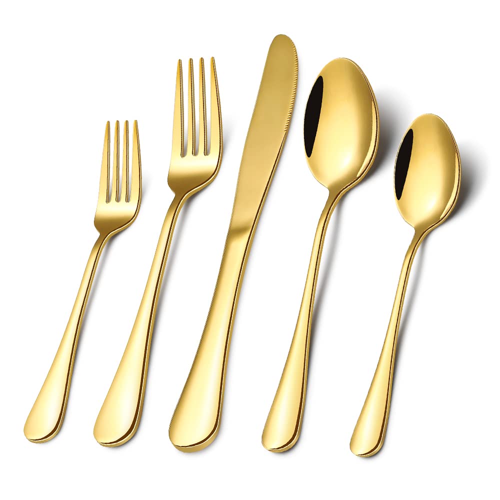 CXJY gold silverware gift packaging—perfect housewarming or wedding present.