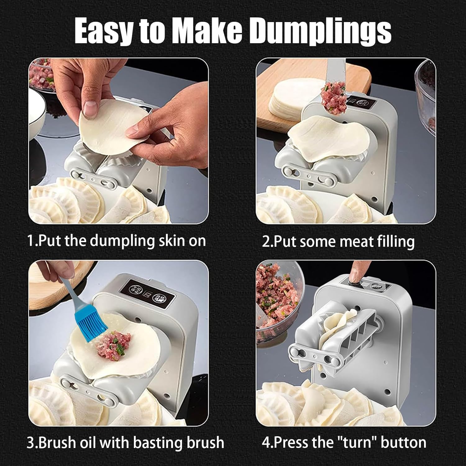 Cyandream empanada press helps create sealed, uniform pockets.