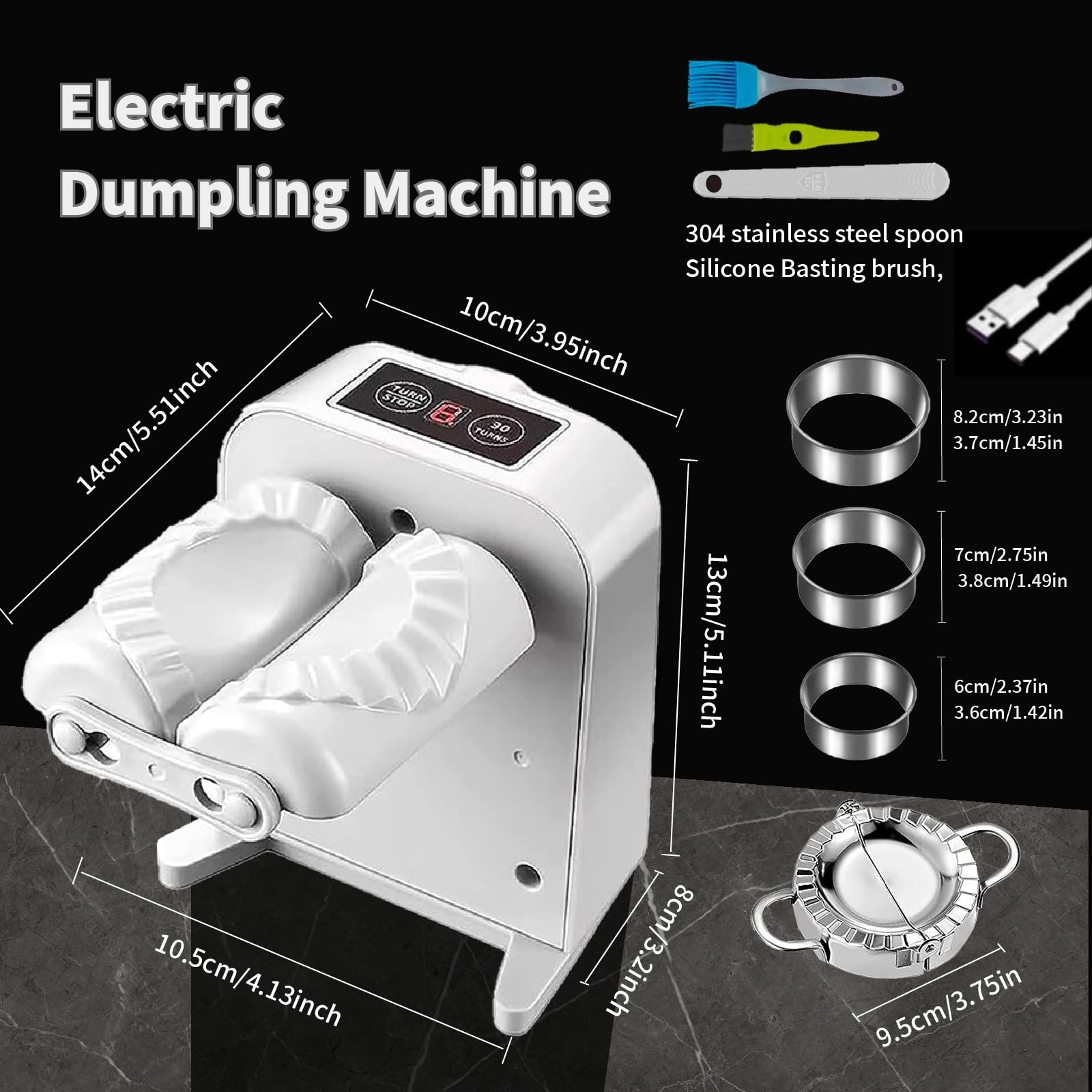 Cyandream USB charging cable stays powered for longer dumpling sessions.