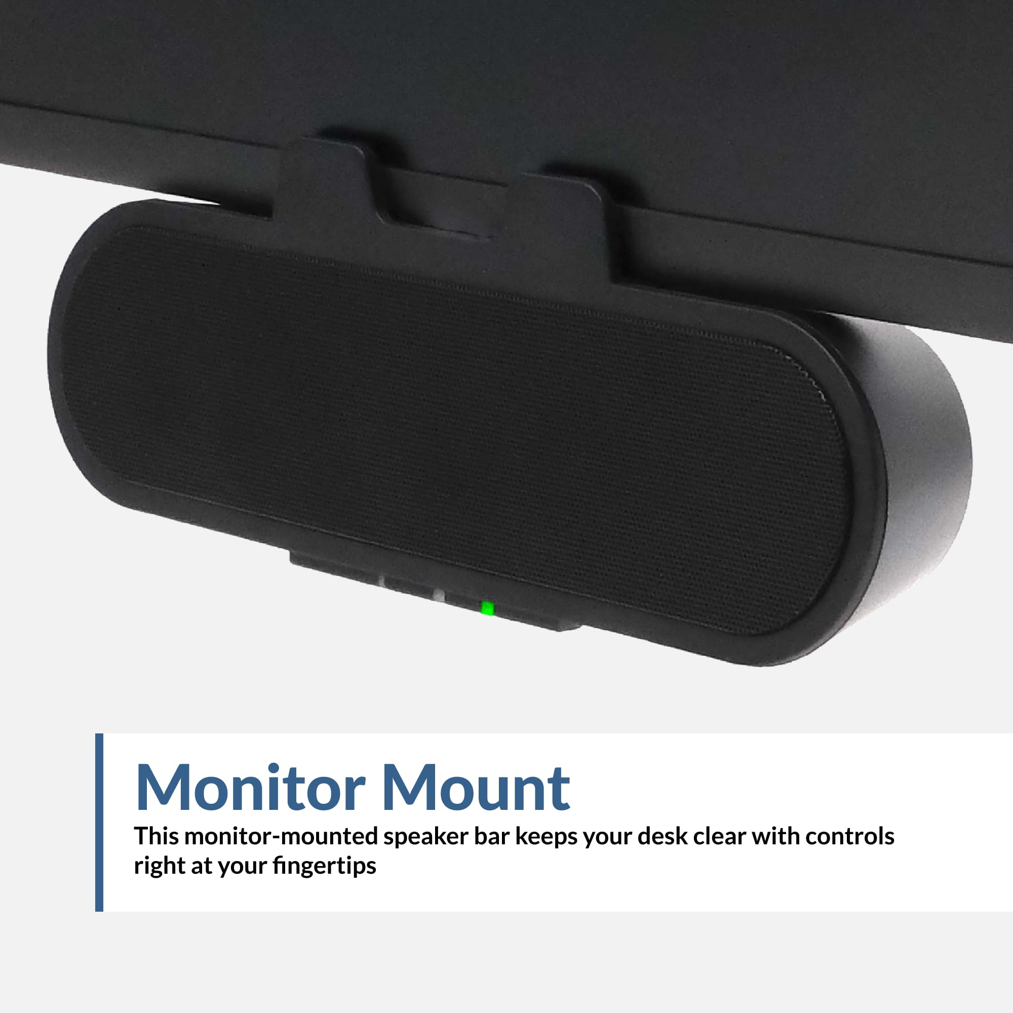 Cyber Acoustics CA-2890PRO USB-powered operation for easy desk use.