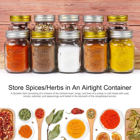CycleMore glass jars provide durable, reusable storage for spices and herbs.