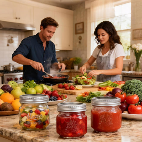 CycleMore versatile 8 oz jars handle jams, honey, and spices efficiently.