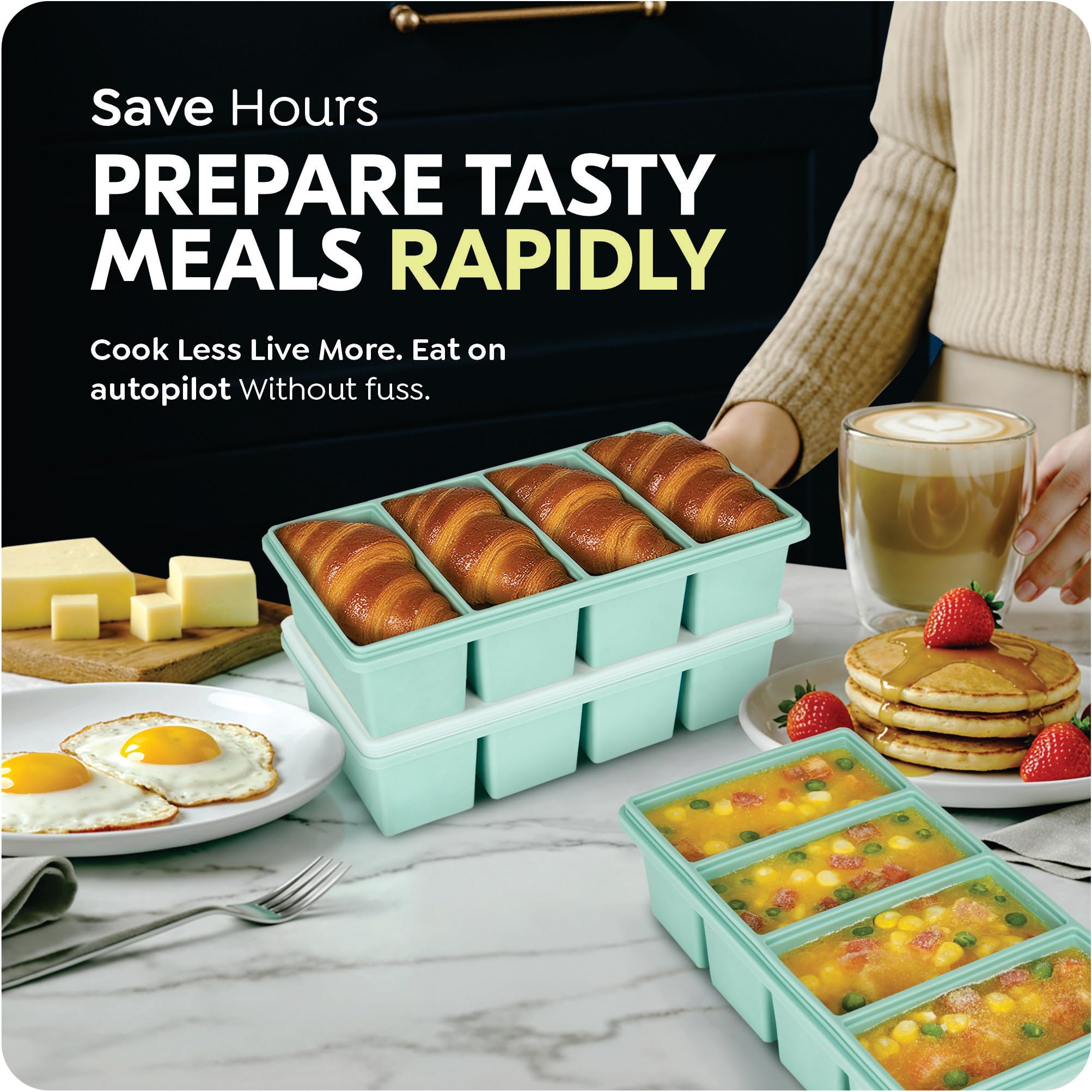 CyhHave trays great for freezing broth, leftovers, soups and desserts