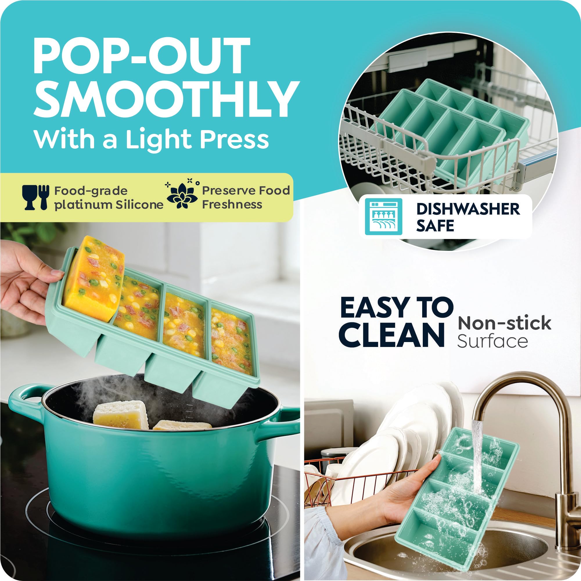 CyhHave oven- and dishwasher-safe trays for versatile use