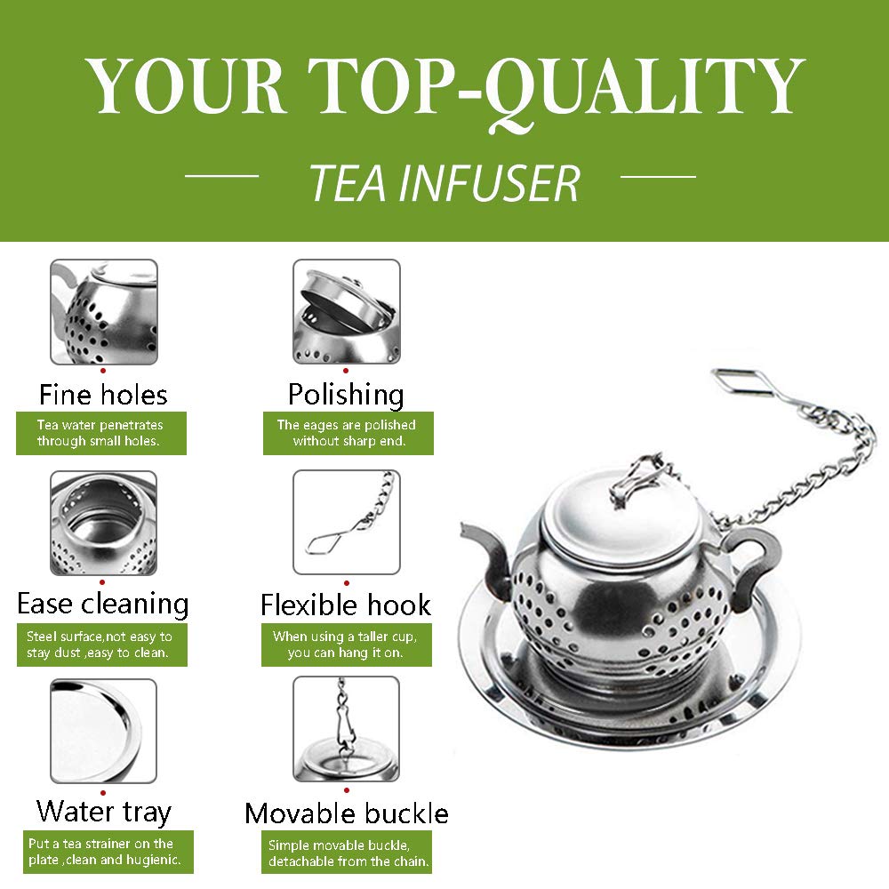 Cyimi tea infuser in use on a hot cup for aromatic brewing.