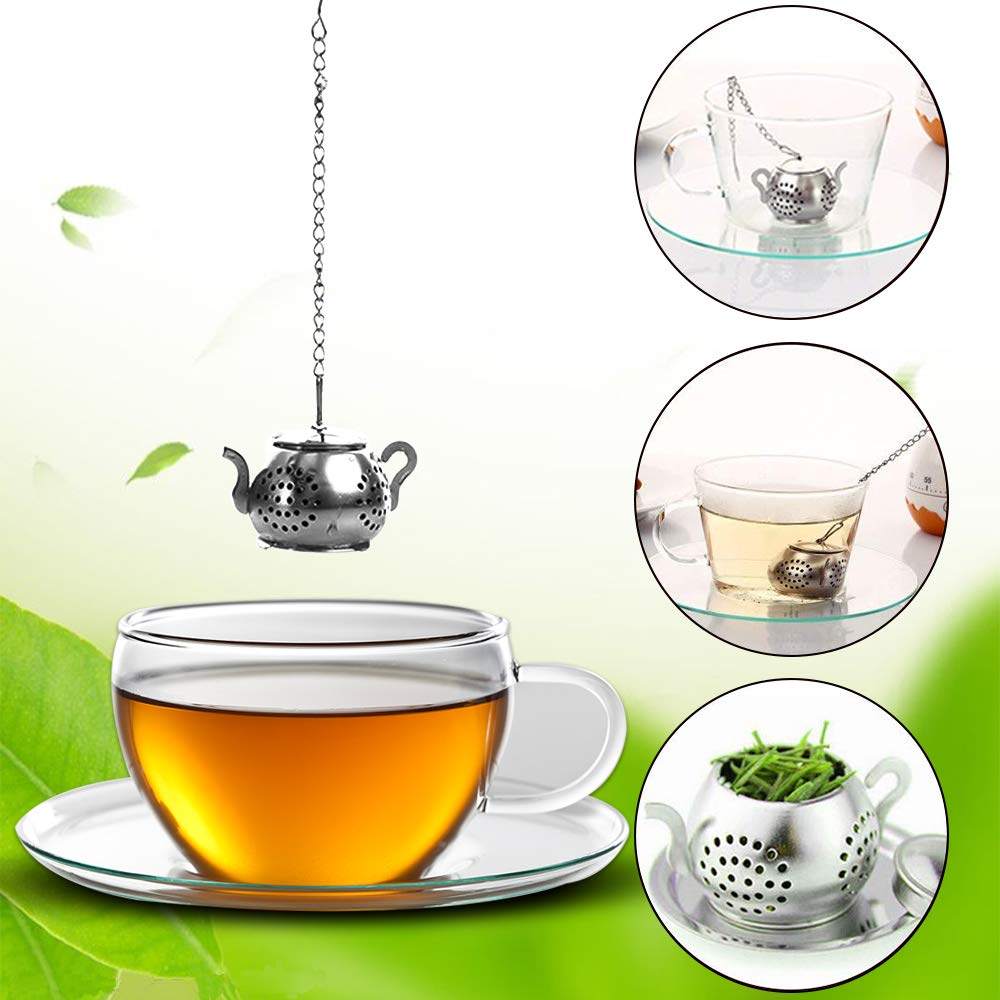 Cyimi stainless steel filter works with whole-leaf tea blends.
