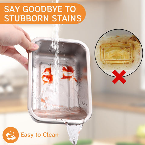 Cykorxicc stackable design saves cabinet space and keeps your fridge organized.