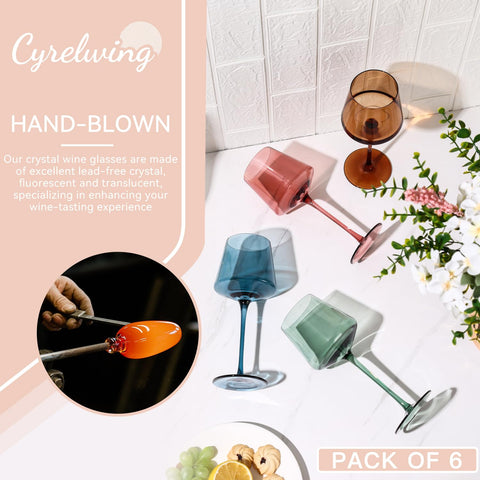 Cyrelwing ergonomic golden-curves bowl supports easy swirling and aroma release during tastings.