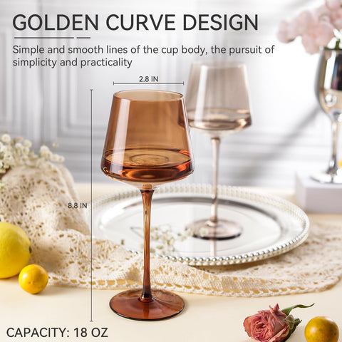 Cyrelwing gift-ready glasses set makes a stylish wedding or party present.