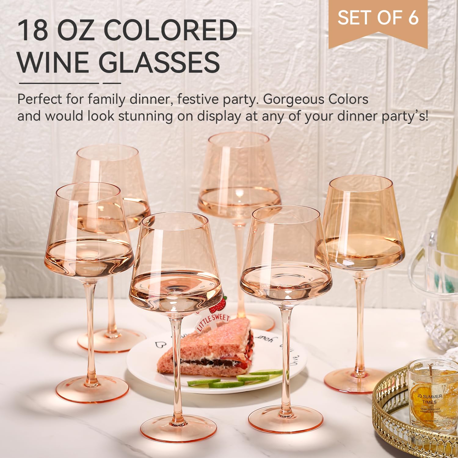 Cyrelwing golden-curves wine glass with ergonomic shape for easy swirling and aroma.