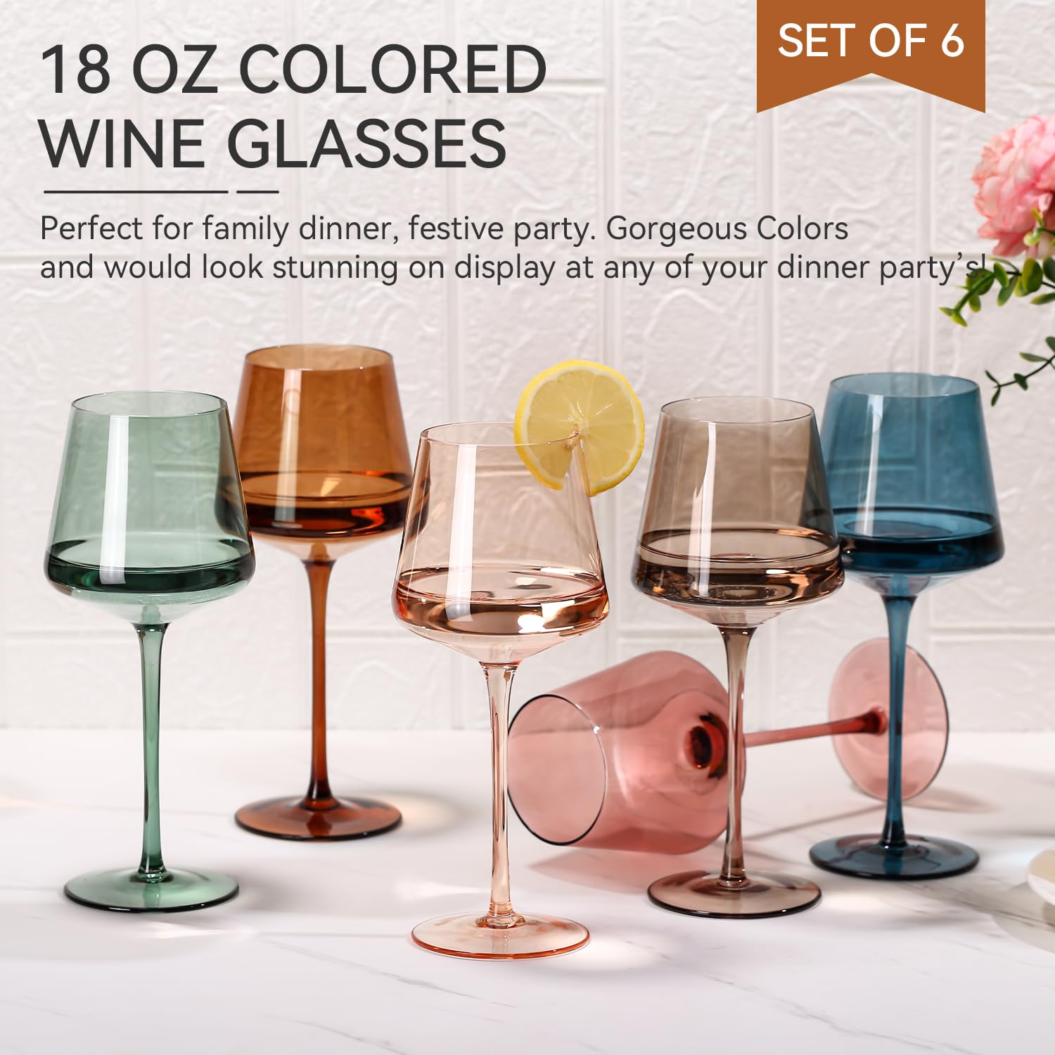 Cyrelwing hand-blown crystal wine glasses highlight clarity and lightness for refined sipping.