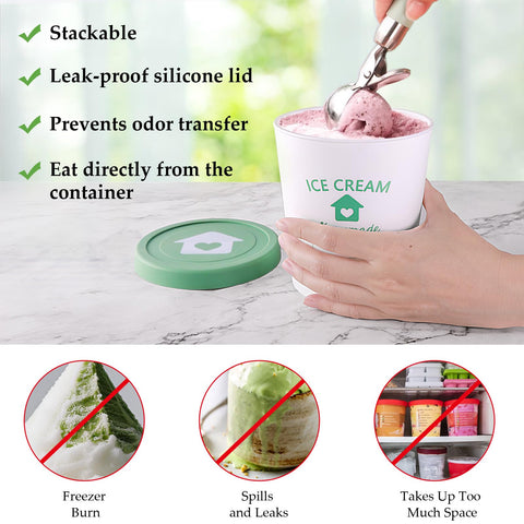 Cyrico stackable bases save freezer space and simplify organization.