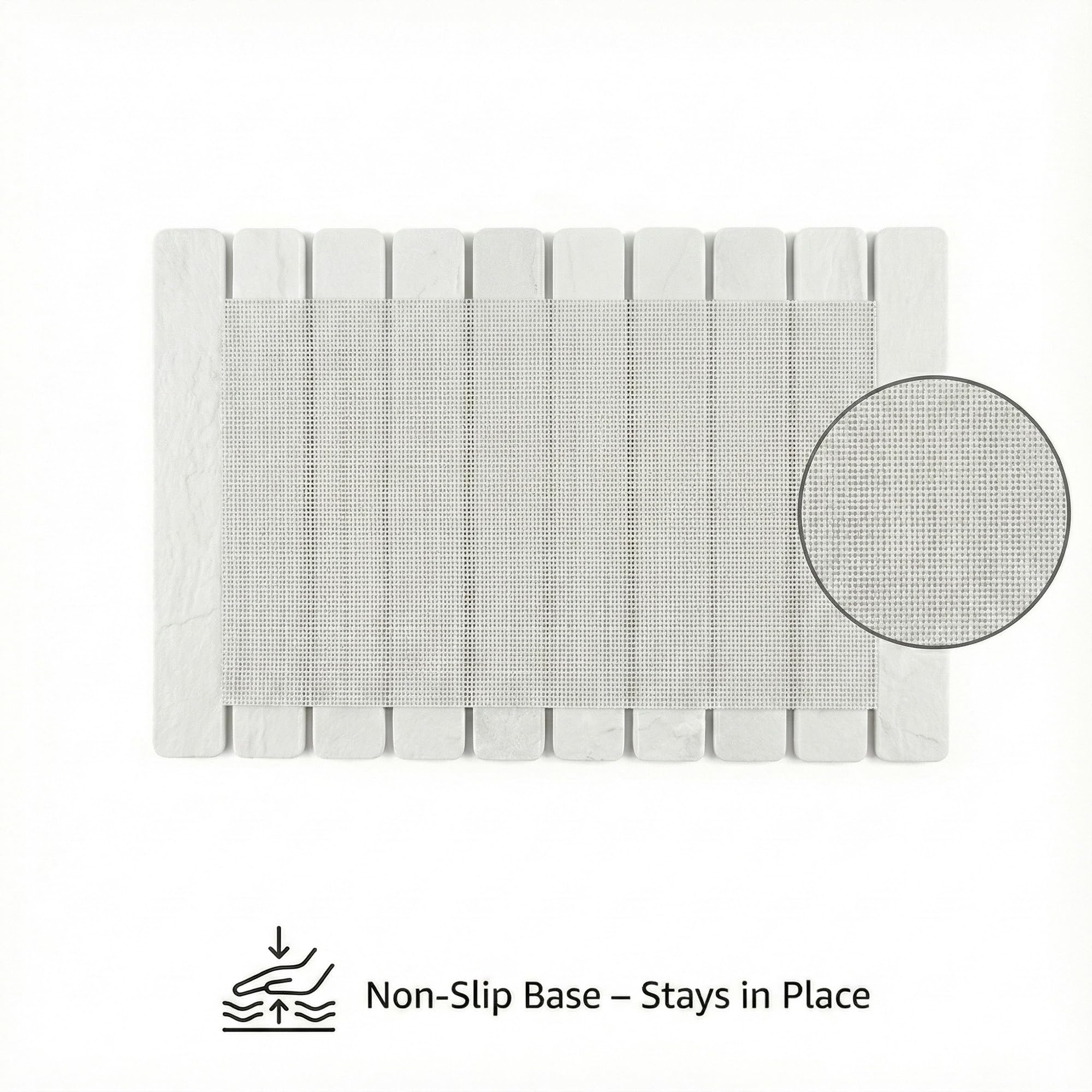 CYROXIS Stone Drying Mat mineral-blend design enhances modern kitchen decor.