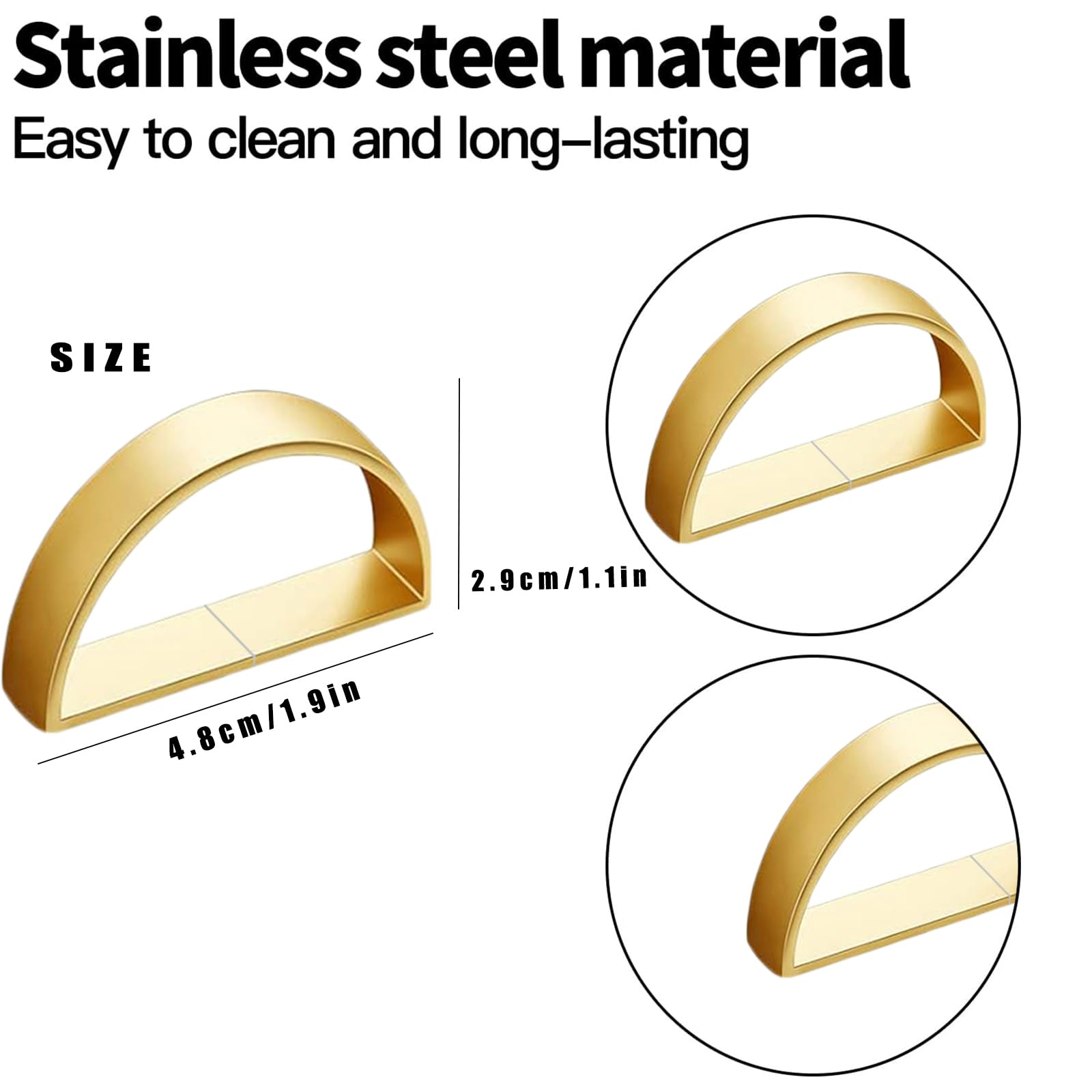 CYRYLC durable metal napkin ring keeps napkins neatly in place