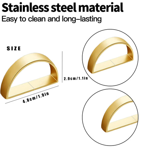 CYRYLC durable metal napkin ring keeps napkins neatly in place