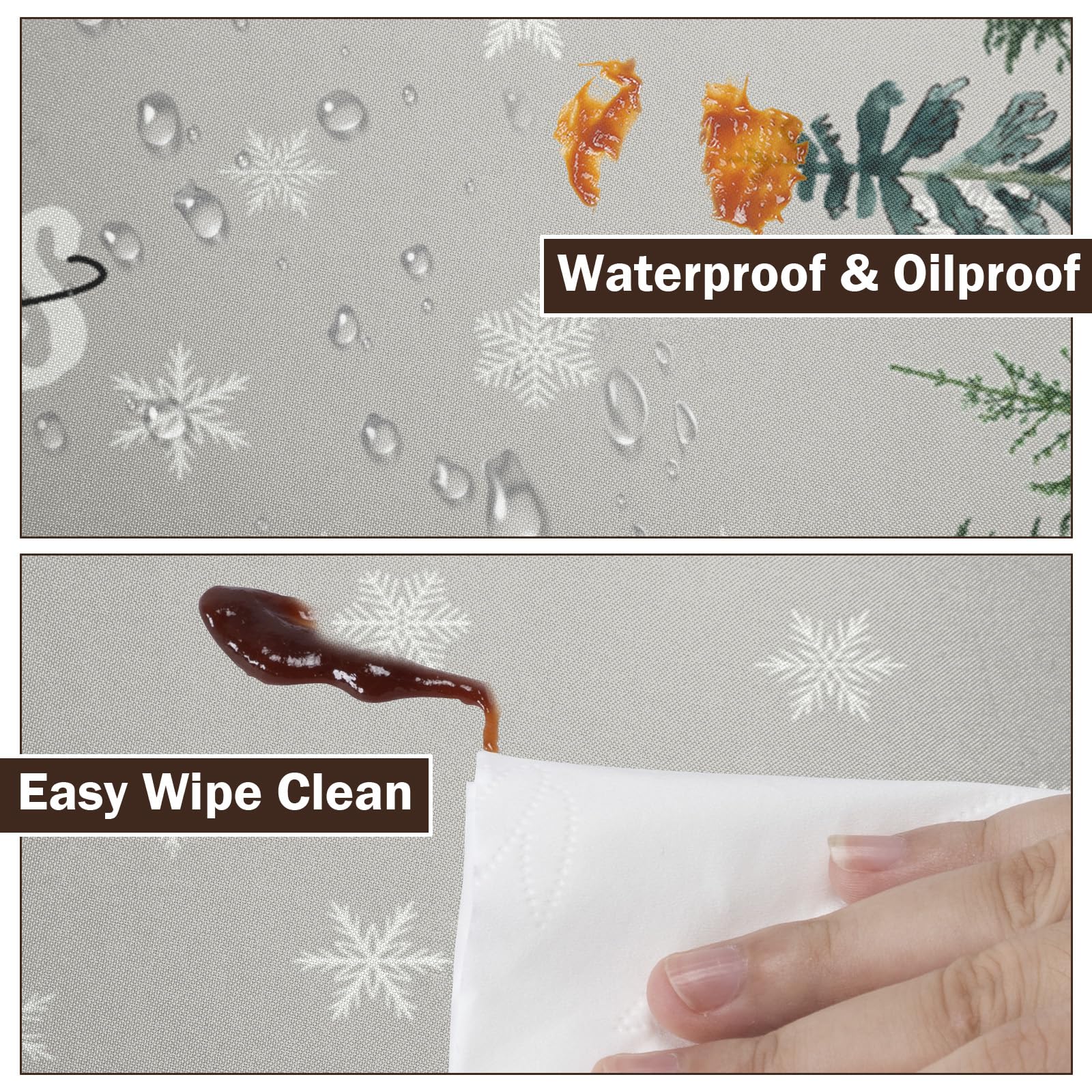 Czeservior wipe-clean surface for quick spill cleanup