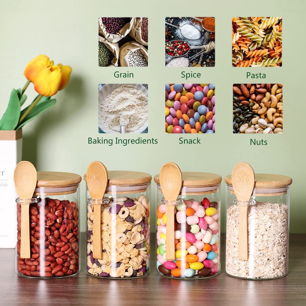 CZFWin versatile glass jars ideal for dry and wet ingredients